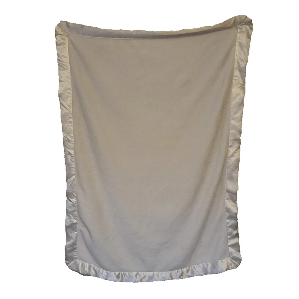 Terry Town Baby White 28” X 39” Soft Security Blanket Lovey 100% Micro-Fiber '12